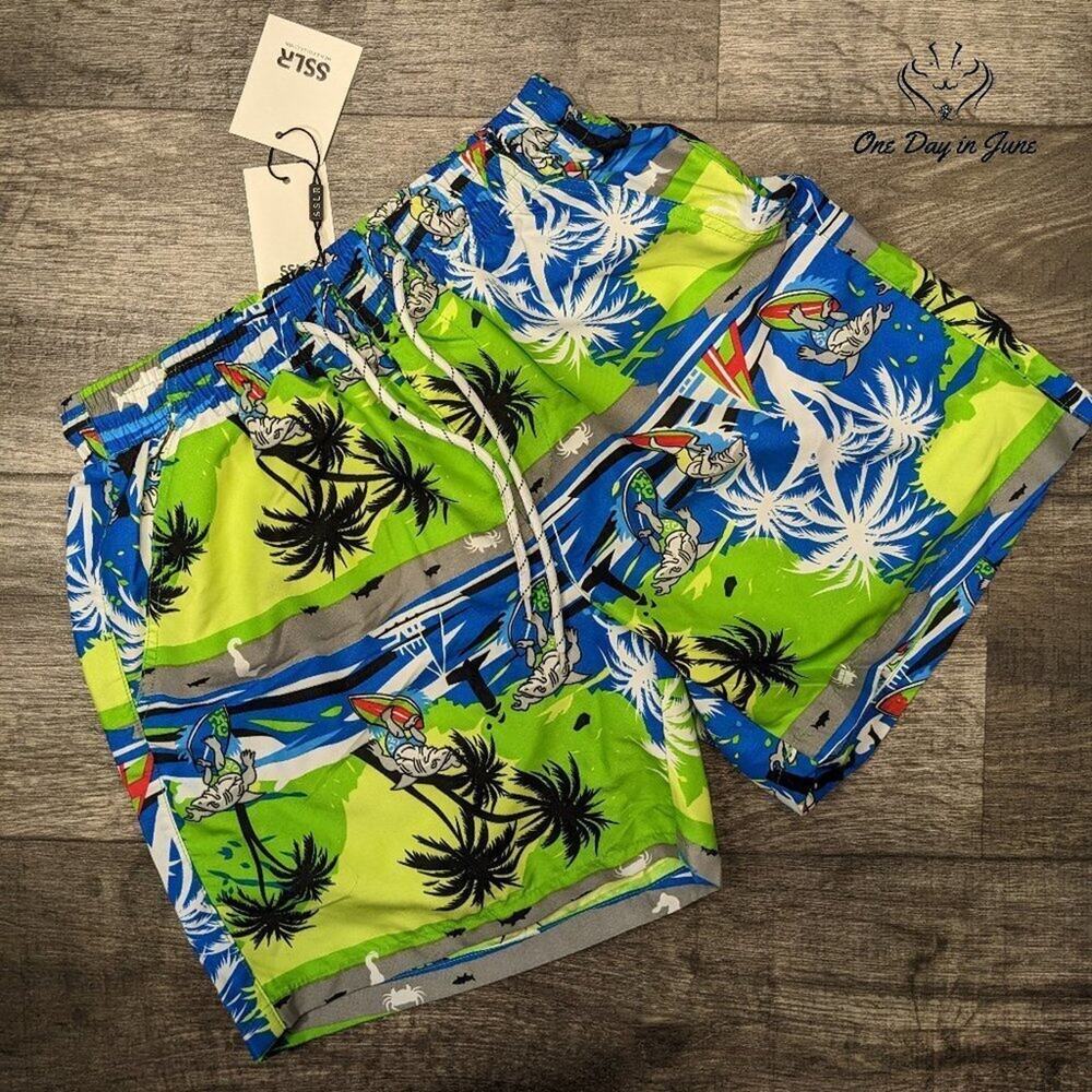 SSLR Floral Swim Trunks Size 30